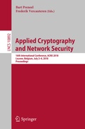 Cover: Applied Cryptography and Network Security - Springer