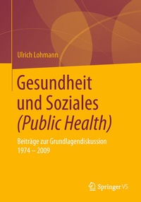 Bild: Gesundheit und Soziales (Public Health) - Springer VS