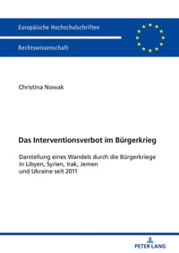 Bild: Das Interventionsverbot im Buergerkrieg - Peter Lang Verlag