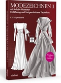 Cover: Modezeichnen 1 mit Adobe Illustrator - Stiebner