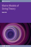 Cover: Matrix Models of String Theory - Institute of Physics Publishing