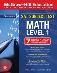 Enlarge image Cover: McGraw-Hill Education SAT Subject Test Math Level 1, Fifth Edition - McGraw-Hill Education