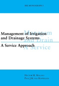 Enlarge image Cover: Management of Irrigation and Drainage Systems - CRC Press
