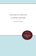 Cover: The Rise of English Literary History - The University of North Carolina Press