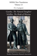 Cover: Goethe, 'The Natural Daughter'; Schiller, 'The Bride of Messina' - Texts and Translations