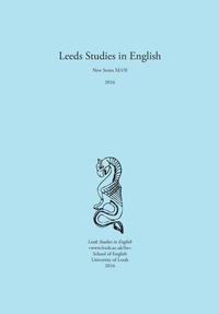 Enlarge image Cover: Leeds Studies in English 2016 - Theschoolbook.com
