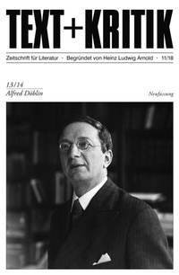 Enlarge image Cover: Alfred Döblin - edition text + kritik