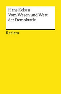 Abbildung von: Vom Wesen und Wert der Demokratie - Reclam