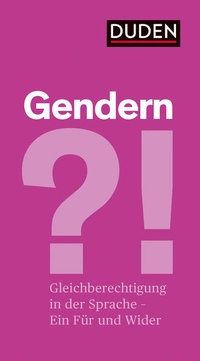 Enlarge image Cover: Gendern?! - Duden