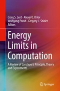 Cover: Energy Limits in Computation - Springer