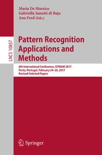 Enlarge image Cover: Pattern Recognition Applications and Methods - Springer