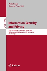 Abbildung von: Information Security and Privacy - Springer