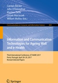Cover: Information and Communication Technologies for Ageing Well and e-Health - Springer