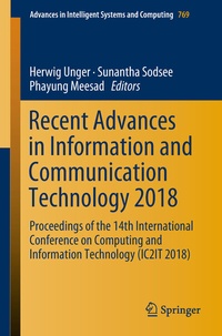 Enlarge image Cover: Recent Advances in Information and Communication Technology 2018 - Springer