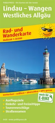 Abbildung von: Lindau - Wangen, Westliches Allgäu, Oberstaufen - Friedrichshafen - Freytag-Berndt und ARTARIA