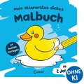 Cover: Mein allererstes dickes Malbuch (Badeente) - Loewe
