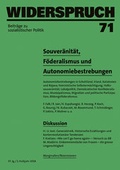 Cover: Widerspruch 71 - Rotpunktverlag