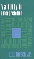 Cover: Validity in Interpretation - Yale University Press