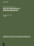 Cover: Sociolinguistics / Soziolinguistik. Volume 1 - De Gruyter Mouton
