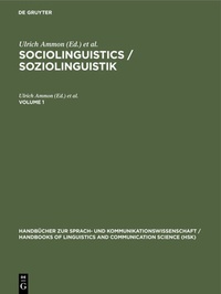 Abbildung von: Sociolinguistics / Soziolinguistik. Volume 1 - De Gruyter Mouton