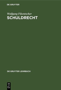 Bild: Schuldrecht - De Gruyter