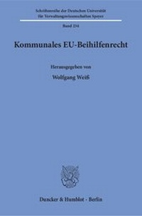 Abbildung von: Kommunales EU-Beihilfenrecht - Duncker & Humblot