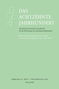 Cover: Das achtzehnte Jahrhundert 42/2 - Wallstein