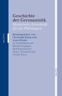 Abbildung von: Geschichte der Germanistik - Wallstein