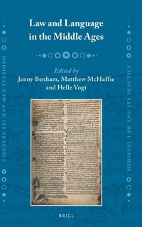 Abbildung von: Law and Language in the Middle Ages - Brill