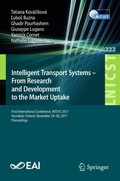 Cover: Intelligent Transport Systems - From Research and Development to the Market Uptake - Springer