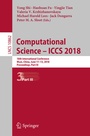 Cover: Computational Science - ICCS 2018 - Springer