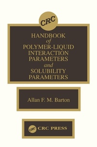 Abbildung von: Handbook of Poylmer-Liquid Interaction Parameters and Solubility Parameters - CRC Press