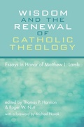 Cover: Wisdom and the Renewal of Catholic Theology - Wipf and Stock Publishers