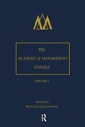 Cover: The Academy of Management Annals, Volume 6 - Routledge