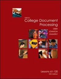 Enlarge image Cover: Gregg College Keyboading and Document Processing: Lessons 61-120 Text - McGraw-Hill Inc.,US