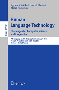 Abbildung von: Human Language Technology. Challenges for Computer Science and Linguistics - Springer