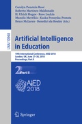 Cover: Artificial Intelligence in Education - Springer