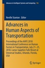 Cover: Advances in Human Aspects of Transportation - Springer