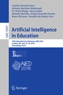Cover: Artificial Intelligence in Education - Springer
