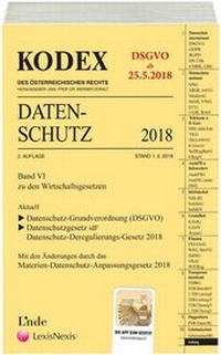 Abbildung von: KODEX Datenschutz 2018 - Linde