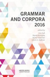 Abbildung von: Grammar and Corpora 2016 - Heidelberg University Publishing