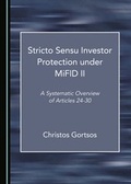 Cover: Stricto Sensu Investor Protection under MiFID II - Cambridge Scholars Publishing