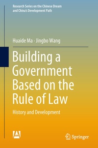 Enlarge image Cover: Building a Government Based on the Rule of Law - Springer