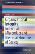 Cover: Organizational Integrity - Springer