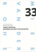 Cover: Peter Piller: Table Rowing (Rudern an der Tischkante) - form + zweck