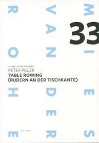 Enlarge image Cover: Peter Piller: Table Rowing (Rudern an der Tischkante) - form + zweck