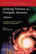 Cover: Unifying Themes In Complex Systems, Volume 1 - CRC Press