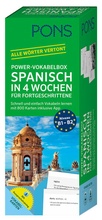 Cover: PONS Power-Vokabelbox Spanisch in 4 Wochen f&uuml;r Fortgeschrittene - PONS Langenscheidt