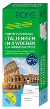 Cover: PONS Power-Vokabelbox Italienisch in 4 Wochen f&uuml;r Fortgeschrittene - PONS Langenscheidt