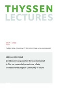 Cover: Die Idee der Europ&auml;ischen Wertegemeinschaft - Verlag der Buchhandlung Klaus Bittner